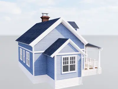 American Cottage - House Model 3D 3D model