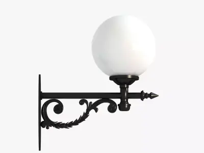 Classic Street Wall Lantern Wall-Mounted 2 3D model