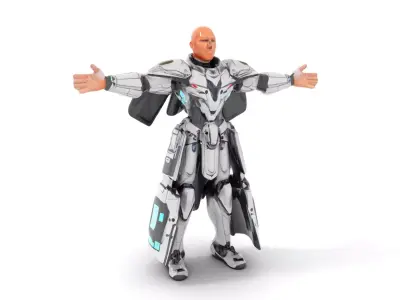 Futuristic Armor Suit model pack Low-poly 3D model