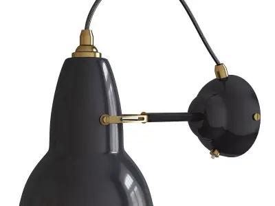 Original 1227 Brass Wall Light Low-poly 3D model