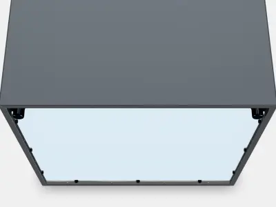 EKET Cabinet w 2 doors and 1 shelf Low-poly 3D model