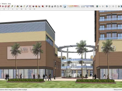 Sketchup Shopping Center G10 3D model