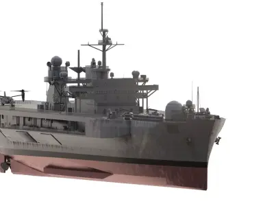 US NAVY AMPHIBIOUS ASSAULT SHIP 3D model