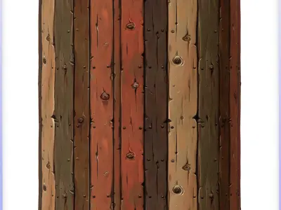 Stylized Wood Floor Seamless Texture Texture
