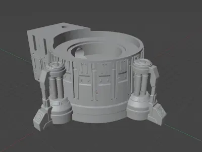 Cryo Chamber 310mm x 190mm With Creature 3D print model