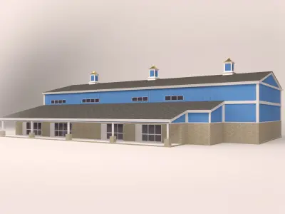 Warehouse barn 3D model