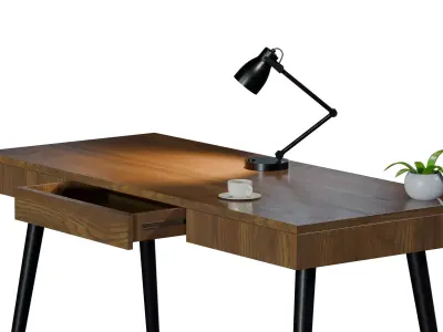 Office Desk 3D model 2