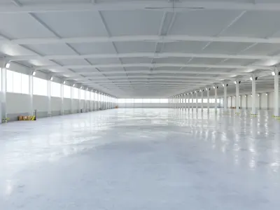 Warehouse Interior 5c Low-poly 3D model