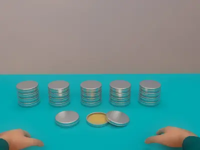 Squid Game environment - Honeycomb Low-poly 3D model