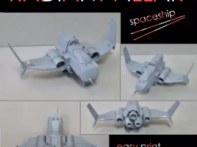 Radiant pillar 3D model