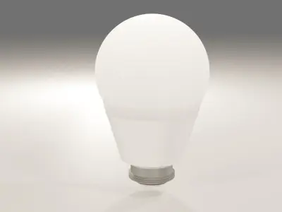 Modern Light Bulb 3D model