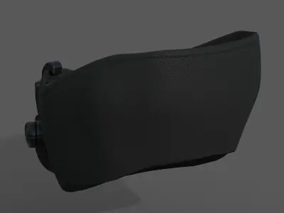 Gas mask respirator scifi futuristic 3d  Low-poly 3D model shop