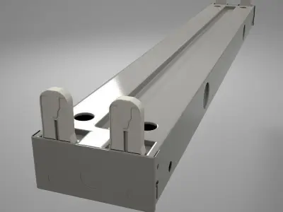 Fluorescent Light Fixture 3D model