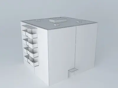 Stambena zgrada ul Jurja Križanića Residential building Free 3D model