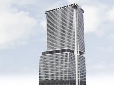 One New York Plaza Low-poly 3D model