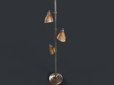 Standing lamp Low-poly 3D model