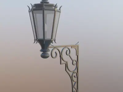 Street light Low-poly 3D model 22