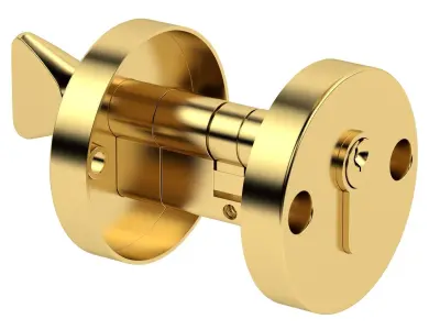 Carlisle Brass Georgian Door Handle Brass 3D model