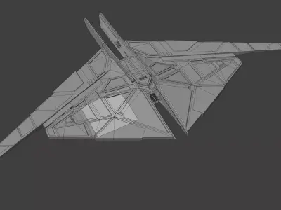 Star Trek Deimos-Class Synth Ship Low-poly 3D model