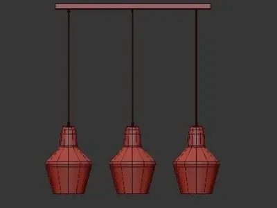 HUDSON CONE PENDANTS 3D model