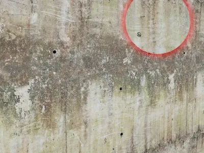 Ultra realistic Concrete wall Dirt Scan 3D model