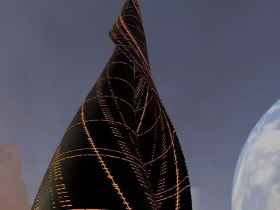 Sci Fi Tower 3D model