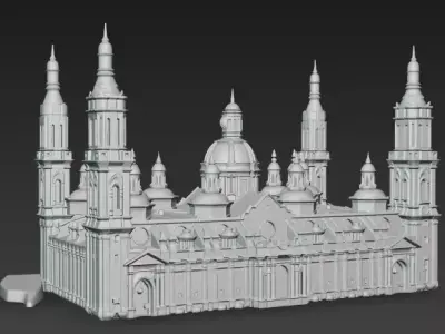 Basilica del Pilar 3D model