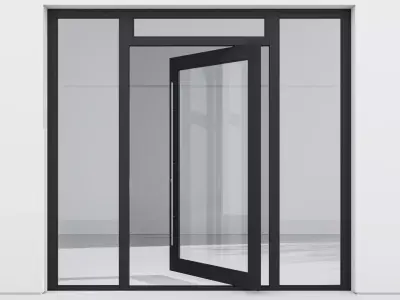 Aluminium door 60 3D model