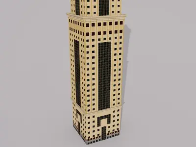 Al Yaqoub Tower - Dubai UAE 3D model