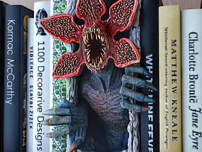Demogorgon Book Nook Stranger Things 3D print model
