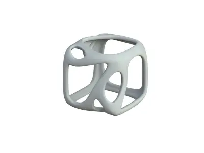 SciFi Cube Object No 16449 Low Poly Shape Texture