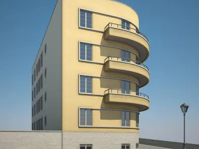 Apartment Building 15 3D model