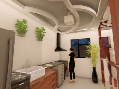 Concrete Apartment 3D model