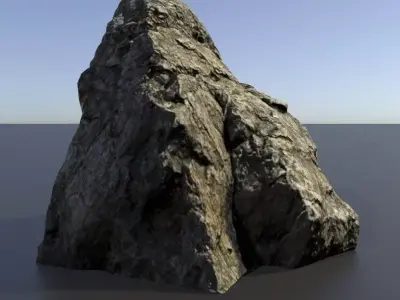 Scanned 3D Rock Assets Rock 01 3D model