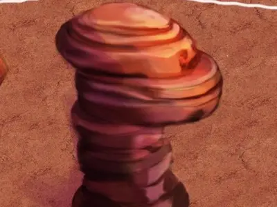 Desert - Mountain - Wind Stone 11 3D model