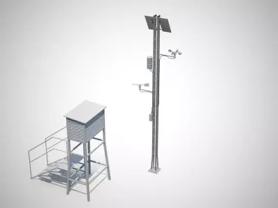 Weather Station 3D model