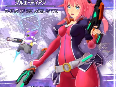 VRChat Avatar Original Design PulluweDiean Full Set Low-poly 3D model