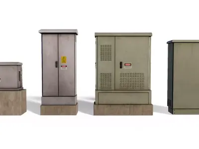 ElectricBox 3D model Pack Low-poly 3D model