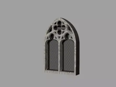 Gothic WIndow Free 3D model