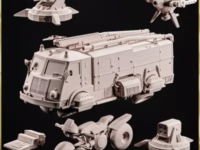 20 Different Galactic Space Pack STL Collection 3D print model