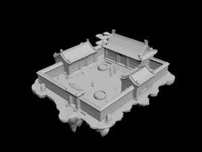 courtyard  3D model