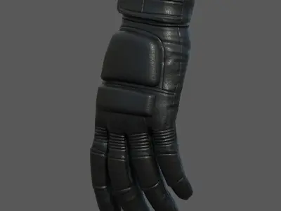 Gloves Sci-fi space millitary fantasy futuristic technology  Low-poly 3D model