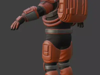 Astronaut Spacesuit 3D Model 3D model