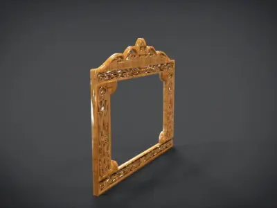 Simple Frame Window Ornament Furniture 3D print model