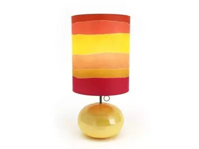 Bright Colored Table Lamp 3D model