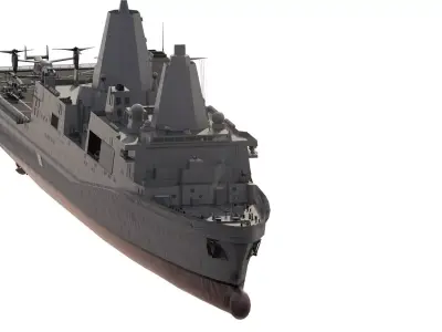 SAN ANTONIO CLASS DESTROYER 3D model