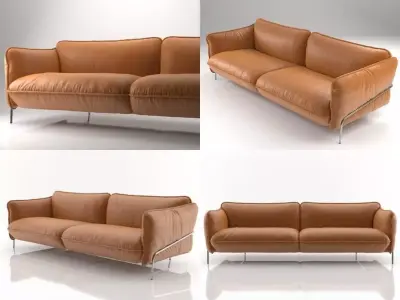 Continental sofa 3D model