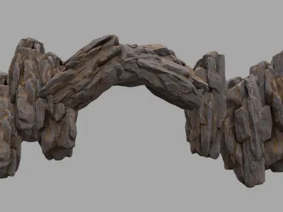 Rock Mount Low-poly 3D model buy