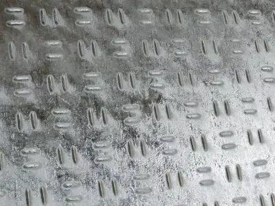 Diamond Metal Plate Eight Anti-Slip PBR Seamless Texture