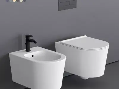 Alice Ceramica Form Wall-Hung WC Low-poly 3D model